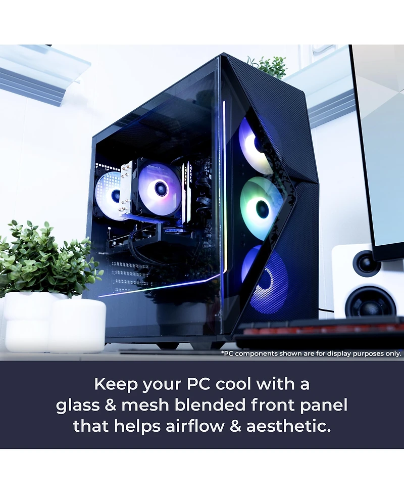 iBUYPOWER Slate Gaming Pc Desktop - Amd Ryzen 9 9900X, Nvidia GeForce Rtx 5070Ti 16GB, 32GB DDR5 Rgb Ram, 2TB NVMe Ssd