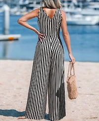 Cupshe Women's Going Places Striped Jumpsuit