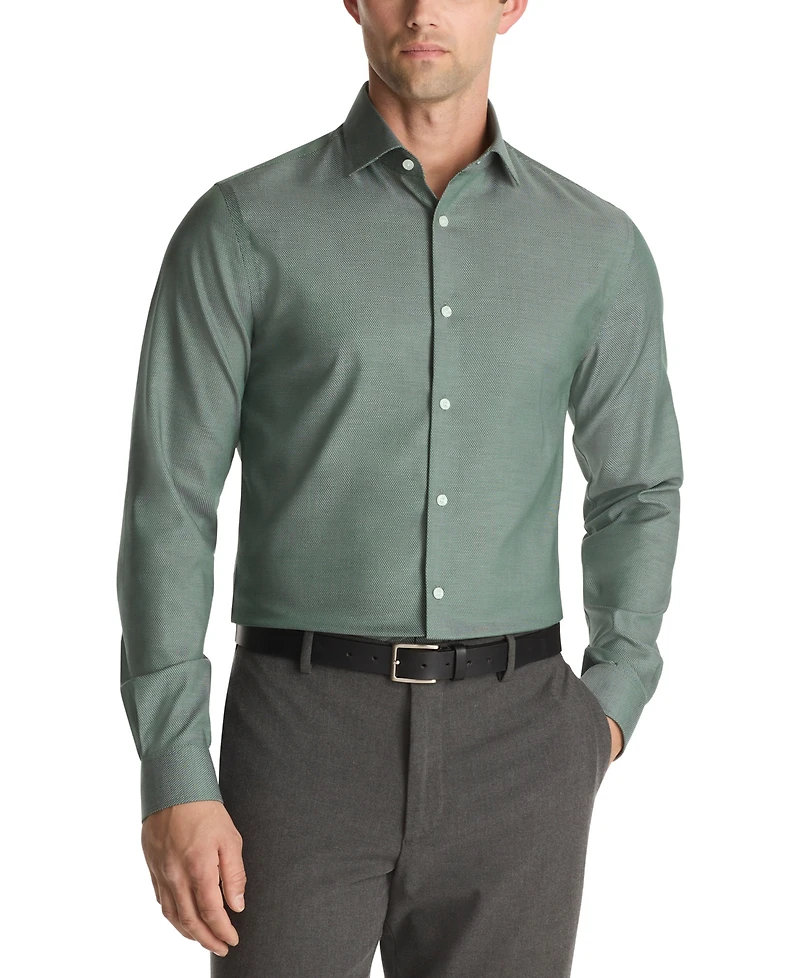 Michael Kors Men's Ultra Wrinkle Free Comfort Stretch Slim Fit Dress Shirt
