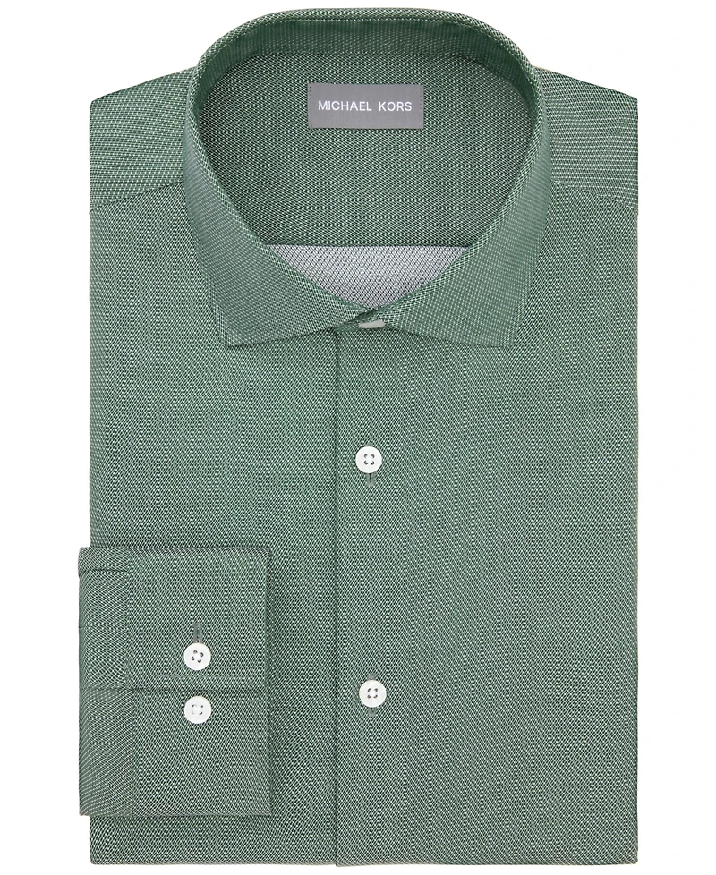 Michael Kors Men's Ultra Wrinkle Free Comfort Stretch Slim Fit Dress Shirt