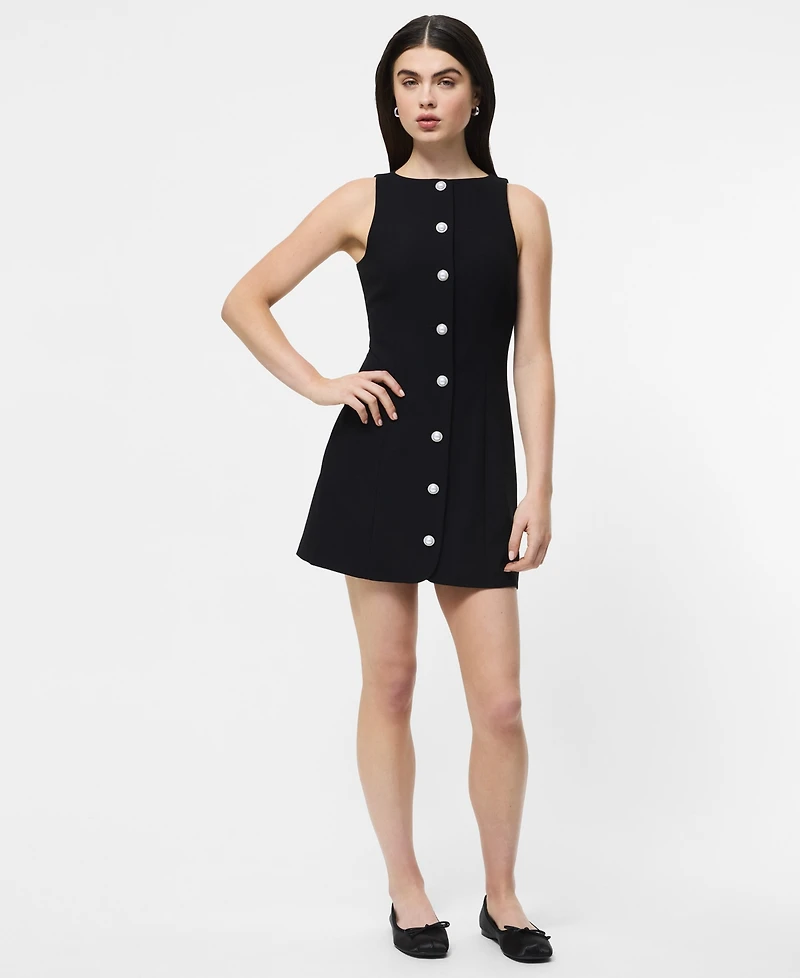 French Connection Women's Azra Twill Button Down Mini Dress