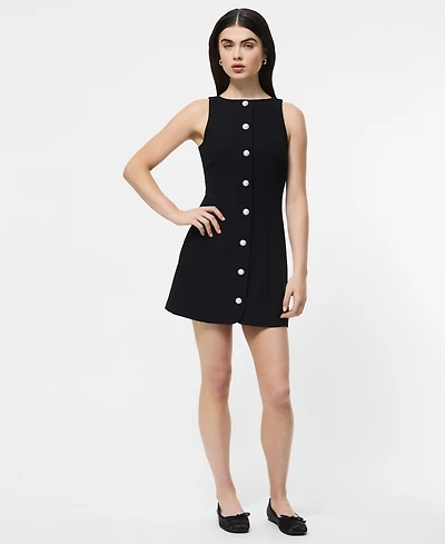 French Connection Women's Azra Twill Button Down Mini Dress