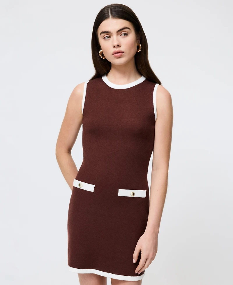 French Connection Women's Ruthie Sleeveless Knit Shift Mini Dress