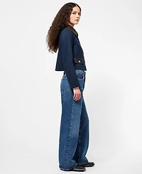French Connection Women's Contrast Trim Two Pocket Cropped Jacket