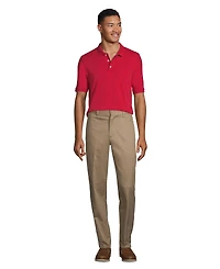 Lands' End Men's Short Sleeve Interlock Polo Shirt