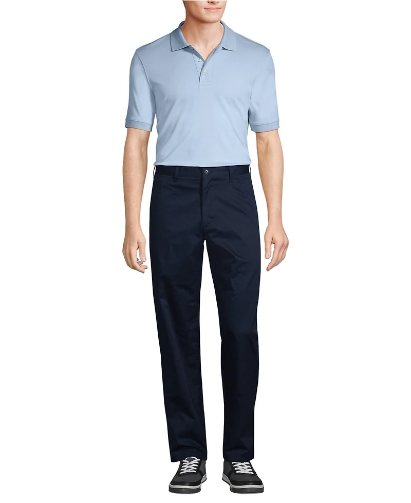 Lands' End Men's Short Sleeve Interlock Polo Shirt