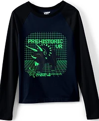 Lands' End Boys Child Raglan Graphic Tee