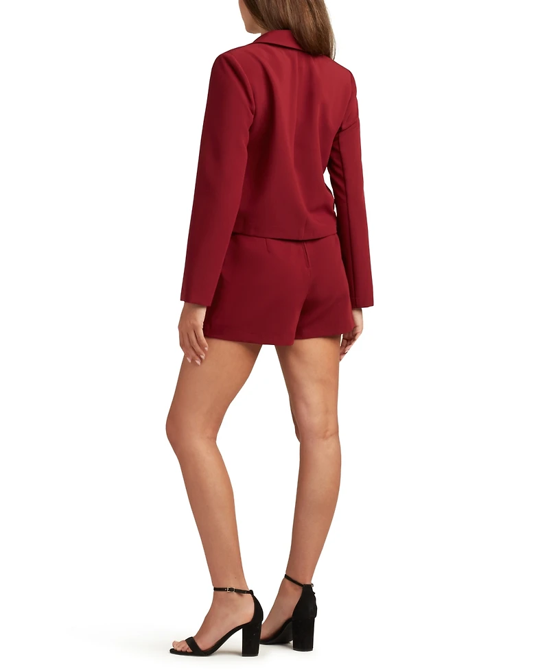 Bcx Juniors Soft Stretch Twill Long-Sleeve Jacket