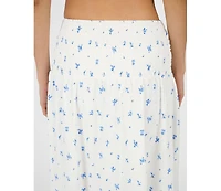 WeWoreWhat Women's Ruched Waist Midi Skirt