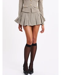 Miss Circle Women Oaklyn Plaid Pleated Mini Skort