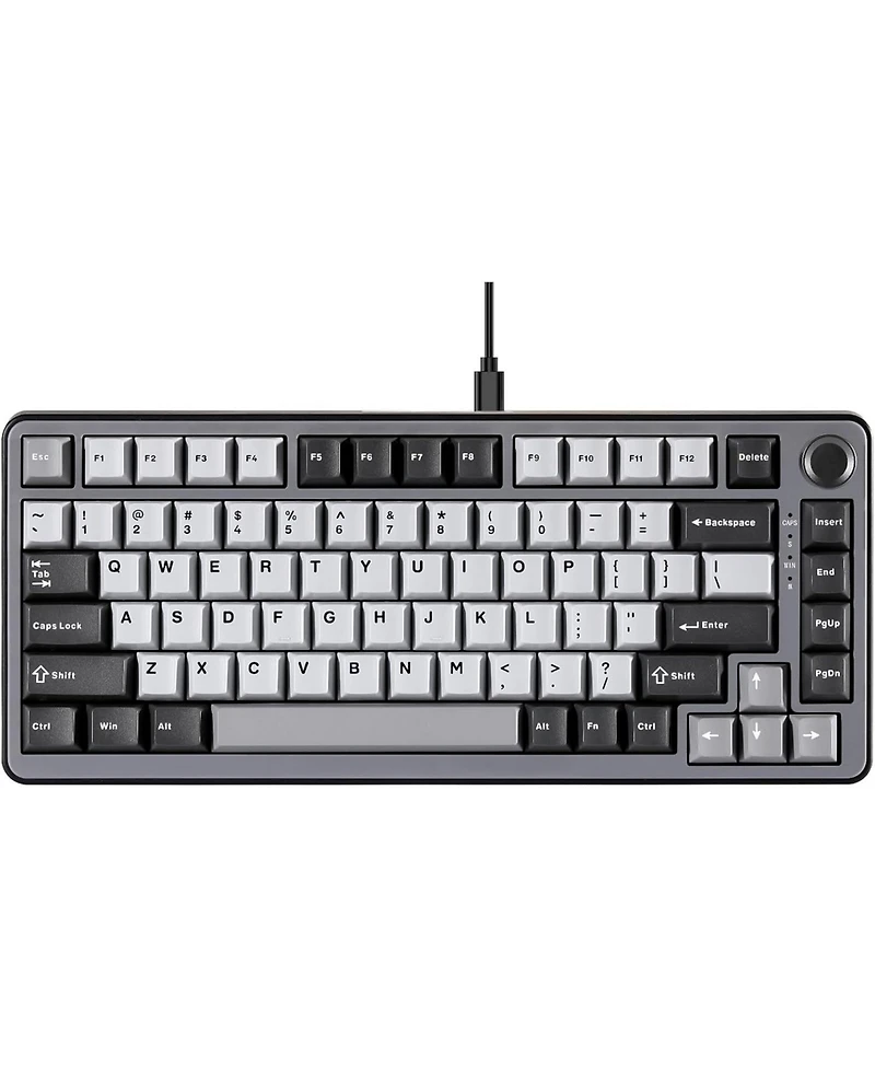Yunzii RT75 Rapid Trigger Wired Gaming Keyboard,Hall Effect Magnetic Switch,Adjustable Actuation Esports,75% Tkl Layout Pbt Keycaps (Black, Outemu Swi