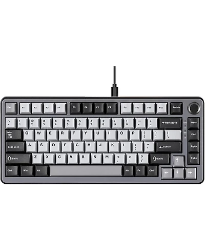 Yunzii RT75 Rapid Trigger Wired Gaming Keyboard,Hall Effect Magnetic Switch,Adjustable Actuation Esports,75% Tkl Layout Pbt Keycaps (Black, Outemu Swi