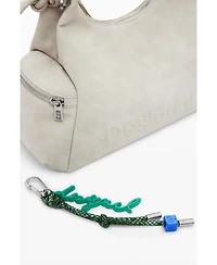 Desigual Women's Medium 3D logo bag with ruched handle