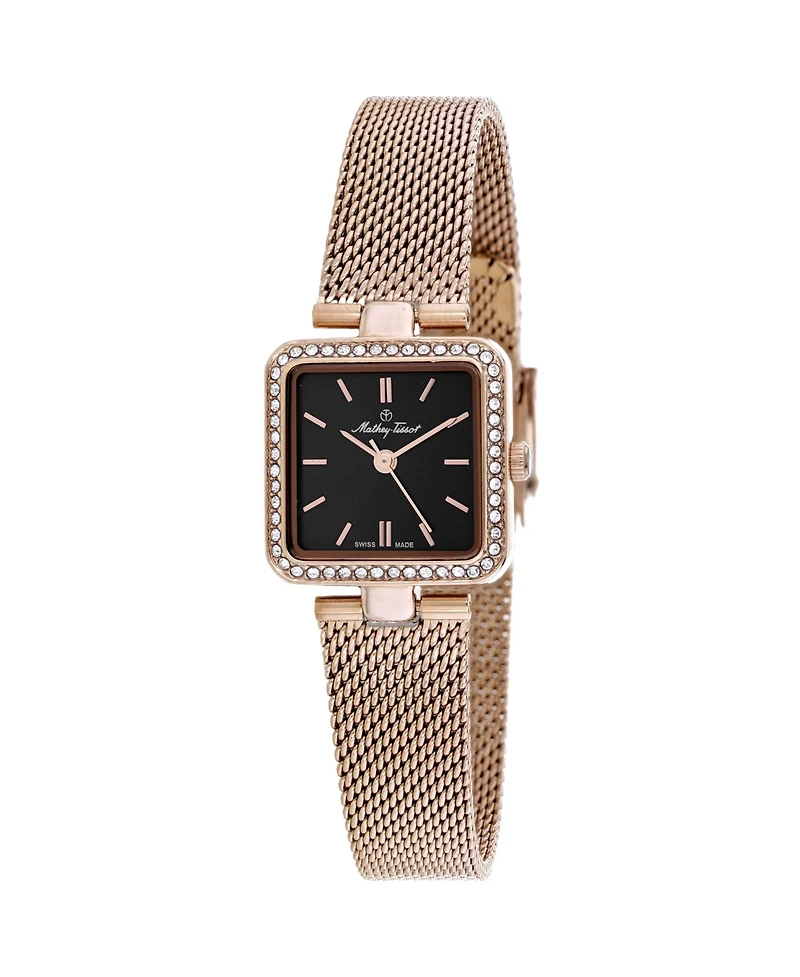 Mathey Tissot Women's Fleury Xiv Black Dial Watch - FOO2PN