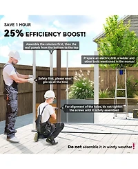 Outsunny 8' x 6' Storage Shed Garden Tool House w/ Vents Doors