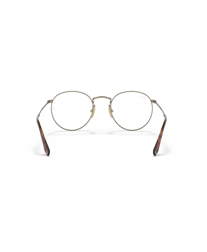 Ray-Ban Unisex Round Titanium Optics Eyeglasses