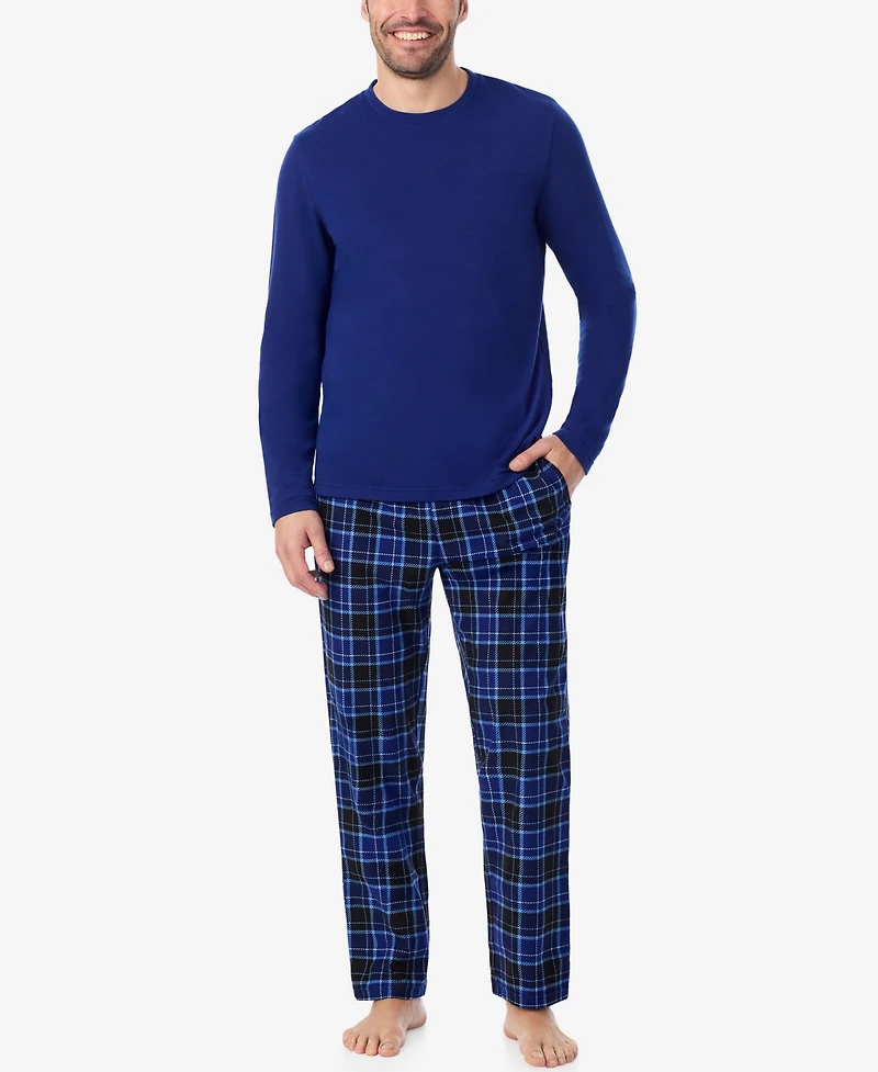 Cuddl Duds Men's Cozy Lodge Long Sleeve Pajama Set