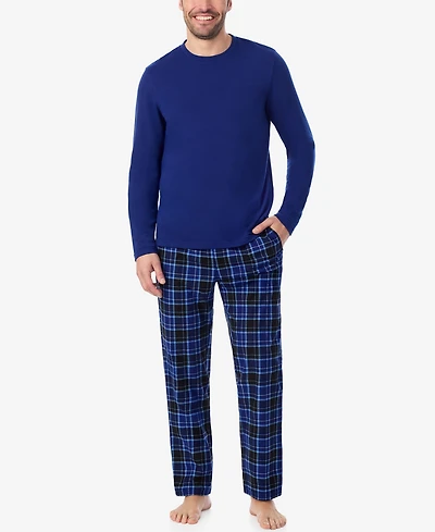 Cuddl Duds Men's Cozy Lodge Long Sleeve Pajama Set