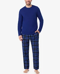 Cuddl Duds Men's Cozy Lodge Long Sleeve Pajama Set