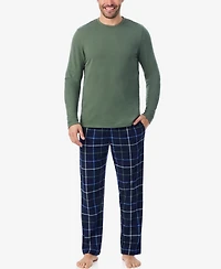 Cuddl Duds Men's Cozy Lodge Long Sleeve Pajama Set
