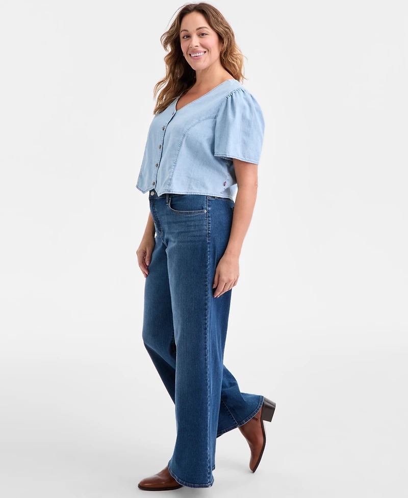 Levi's Plus Mid Rise 318 Shaping Wide-Leg Jeans