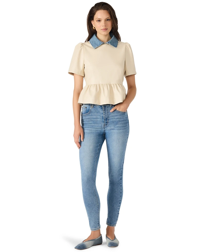Steve Madden Women's Emeline Collar Top