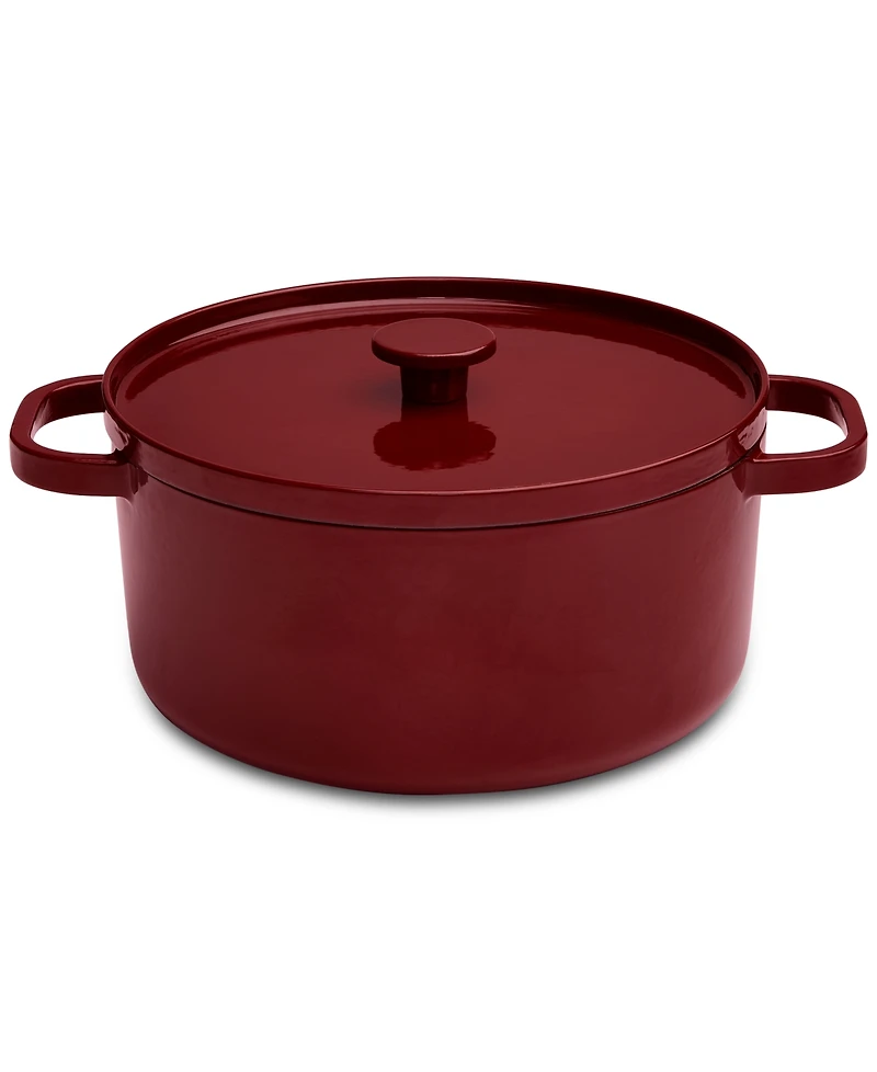 The Cellar Enameled Cast Iron 6-Qt, Dutch Oven Bordeaux, Macy's Exclusive