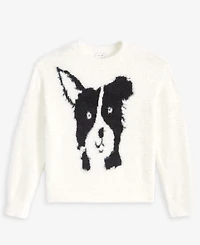 On 34th Women's Eyelash Dog Crewneck Sweater, Macy's Exclusive