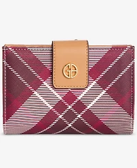 Giani Bernini Plaid Framed Indexer Wallet, Macy's Exclusive