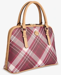 Giani Bernini Plaid Dome Satchel Bag, Macy's Exclusive