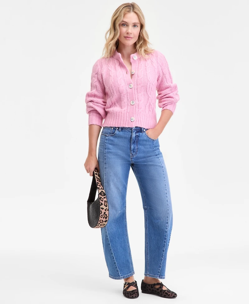 On 34th Women's Chunky Cable-Knit Cardigan, Macy's Exclusive