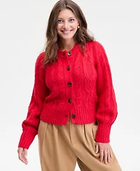 On 34th Women's Chunky Cable-Knit Cardigan, Macy's Exclusive