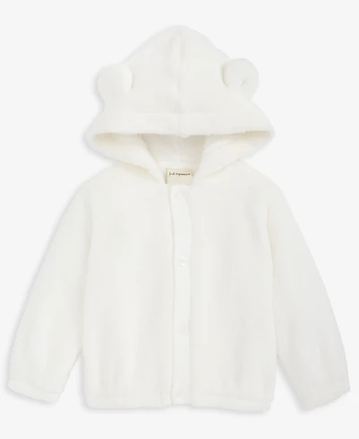 First Impressions Baby Bear-Ear Hooded Faux-Sherpa Jacket, Macy's Exclusive