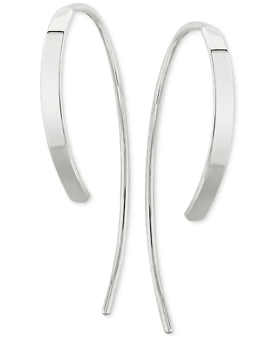 Simple Sweep Drop Earrings Set 14k Gold