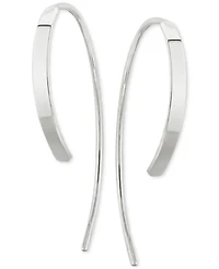 Simple Sweep Drop Earrings Set 14k Gold
