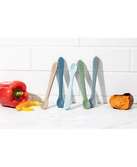 Sperric Toddler Spoons Spoons First Stage - Silicone Spoon For Self Feeding - First Stage Feeding Spoon Set Gum Friendly - Bpa Free