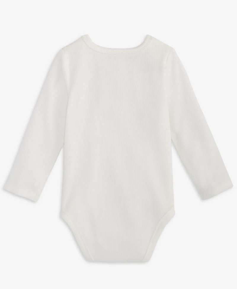 First Impressions Baby Hello Long-Sleeve Bodysuit, Macy's Exclusive