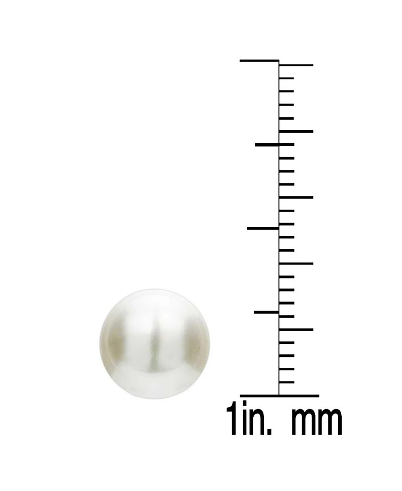 Sterling Silver Faux Pearl Studs