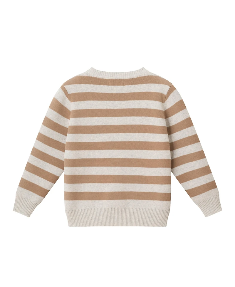 Andy & Evan Toddler/Chile Boys Fall Striped Sweater with Truck
