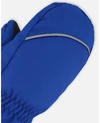 Deux par Boy Winter Mittens Play Royal Blue