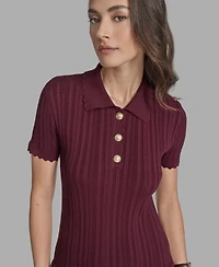Bcbg Women's Drop-Waist Pleated-Skirt Mini Dress