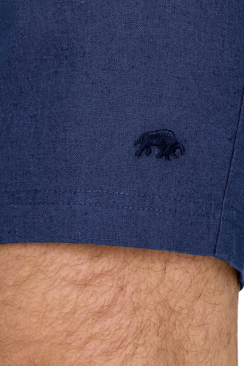Raging Bull Men's Stretch Waist Linen Short