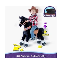 PonyCycle Ride-on Horse Black Model U Size 3 for 3-4 Years