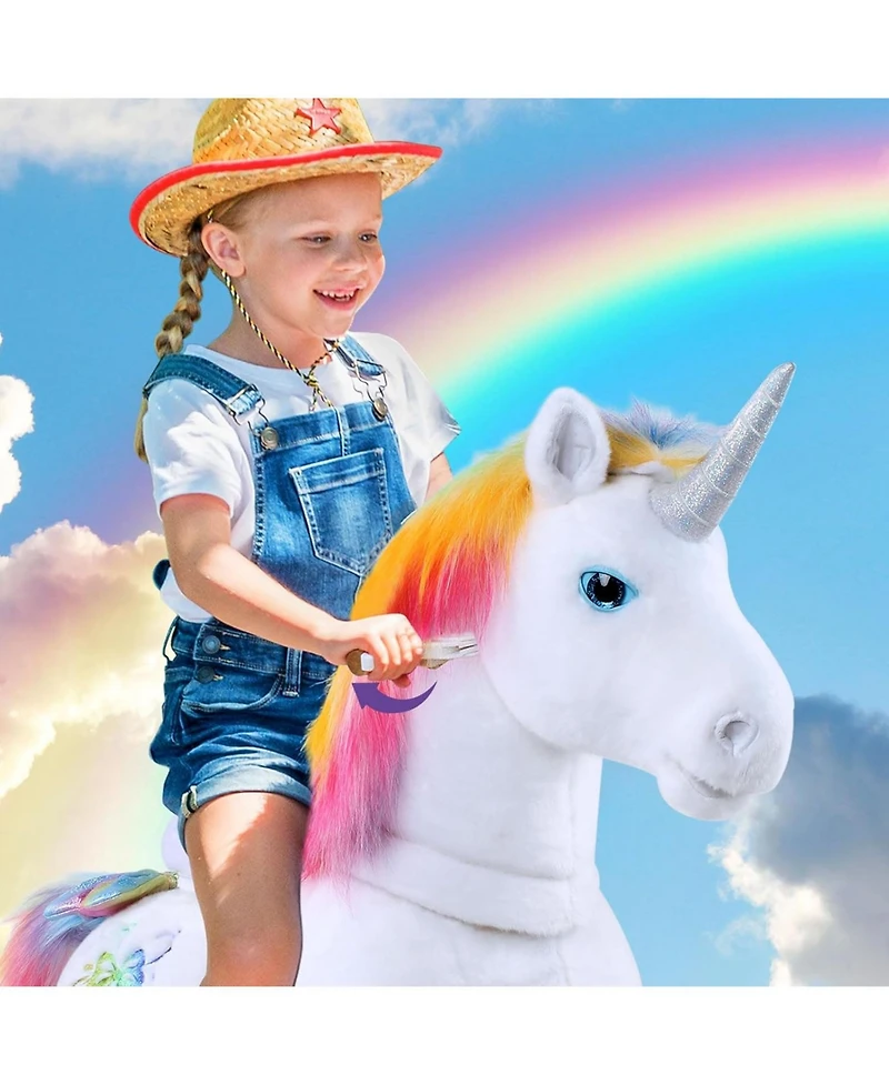 PonyCycle Ride-on Unicorn Rainbow Model X Size for -4 Years