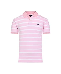 Raging Bull Birdseye Stripe Pique Polo