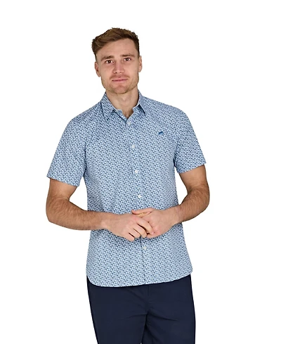 Raging Bull Men's Short Sleeve Cotton Poplin Shirt