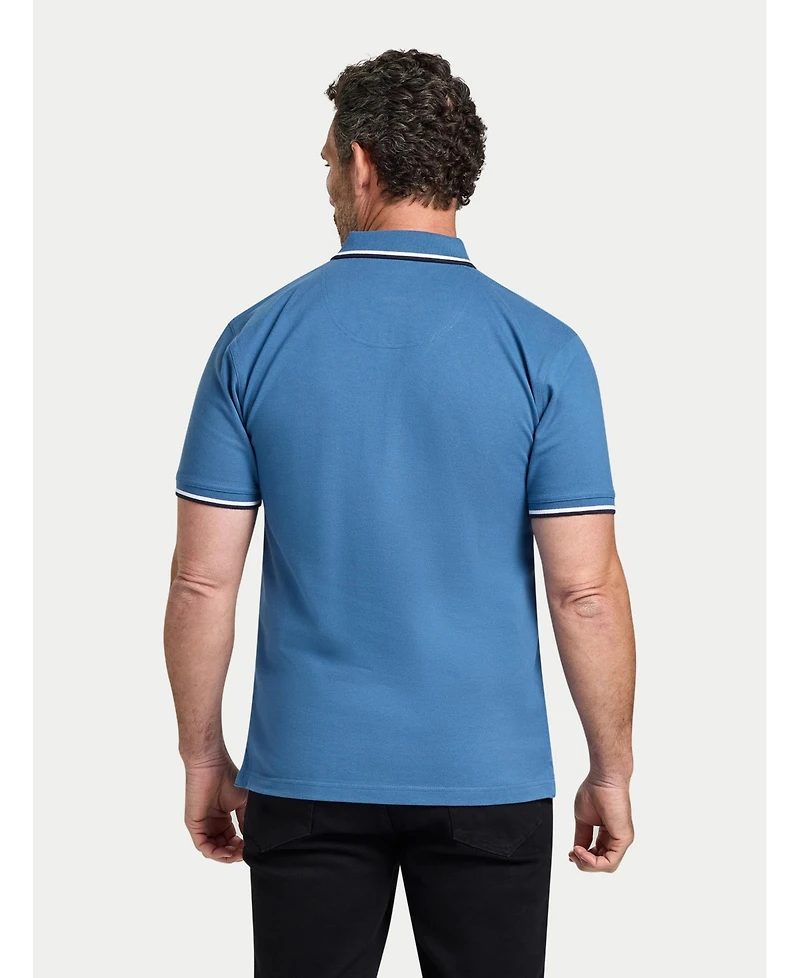 Raging Bull Big & Tall S/S Branded Tonal Embroidery Pique Polo