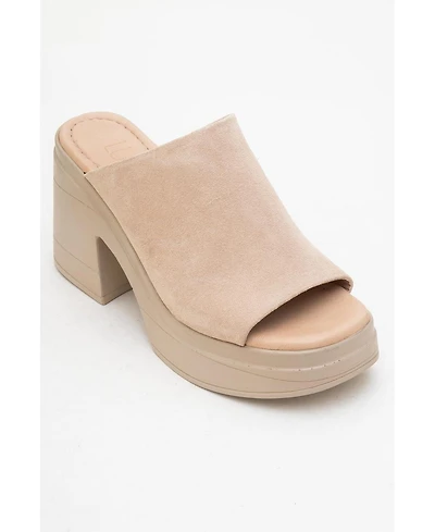 Forever & Always Shoes Nola Leather Platform Mules (Women)