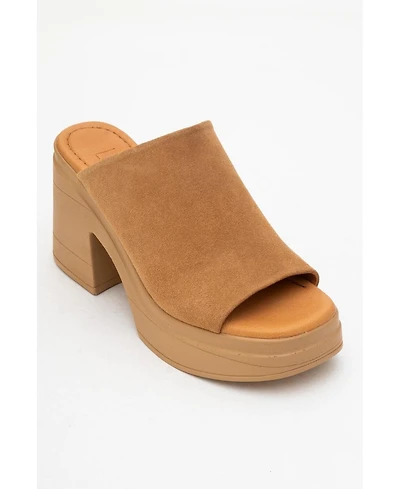 Forever & Always Shoes Nola Leather Platform Mules (Women)