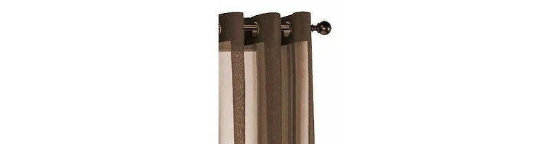 GoodGram Basic Home Grommet Top Sheer Single Window Curtain - 52 in. W x L